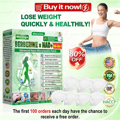 ✅𝐆𝐞𝐞𝐋𝐞𝐦𝐨𝐧® 𝐌𝐨𝐫𝐢𝗻𝗴𝗮 · 𝐁𝐞𝐫𝐛𝗲𝗿𝗶𝗻𝗲 × 𝗡𝗔𝗗+ 𝟏𝟎 𝐢𝐧 𝟏 𝐀𝐝𝐯𝐚𝐧𝐜𝐞𝐝 𝗡𝗮𝗻𝗼 𝗠𝗶𝗰𝗿𝗼𝗻𝐞𝐞𝐝𝐥𝐞 𝐏𝐚𝐭𝗰𝗵👩‍⚕️👩‍⚕️(Just once a day, visible changes in 7 days) ✅ For obesity, loose skin, diabetes, and more.