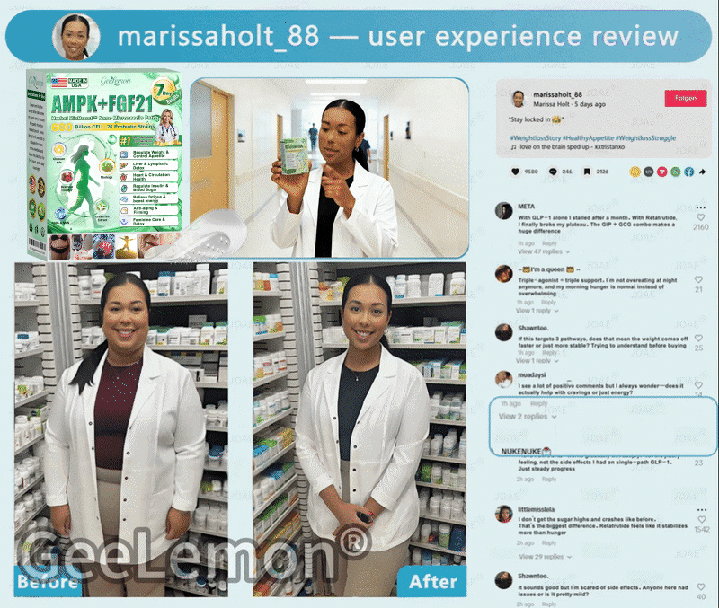 𝑶𝒇𝒇𝒊𝒄𝒊𝒂𝒍 𝑺𝒕𝒐𝒓𝒆 | 👩‍⚕️🎁𝐆𝐄𝐄𝐋𝐄𝐌𝐎𝐍® 𝐌𝐨𝐫𝐢𝐧𝐠𝐚 · 𝐀𝐌𝐏𝐊+𝐅𝐆𝐅𝟐𝟏 𝐍𝐚𝐧𝐨 𝐌𝐢𝐜𝐫𝐨𝐧𝐞𝐞𝐝𝐥𝐞 𝐏𝐚𝐭𝐜𝐡🇺🇸 (Just once a day, visible changes in 7 days) ✅ For obesity, loose skin, diabetes, and more.